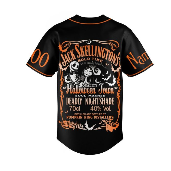 Custom Halloween Baseball Jersey - Friends Theme, Personalized Name & Number - Image 3