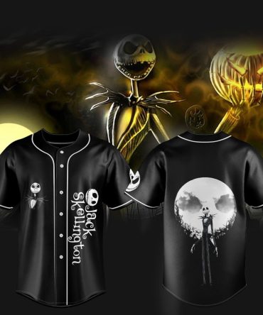 Spooky Jack Skellington Baseball Jersey - Halloween Special Edition Top