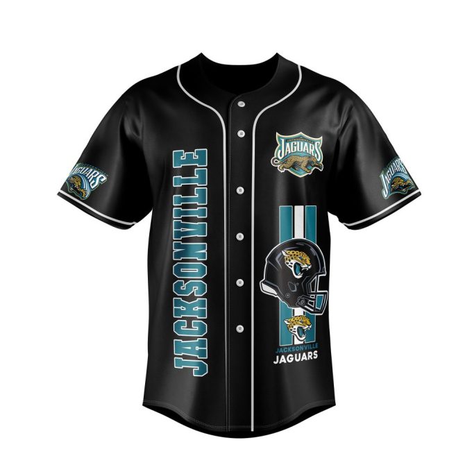 Jacksonville Jaguars Team Spirit Baseball Jersey – Bold Design, Perfect For Fans! - Image 2