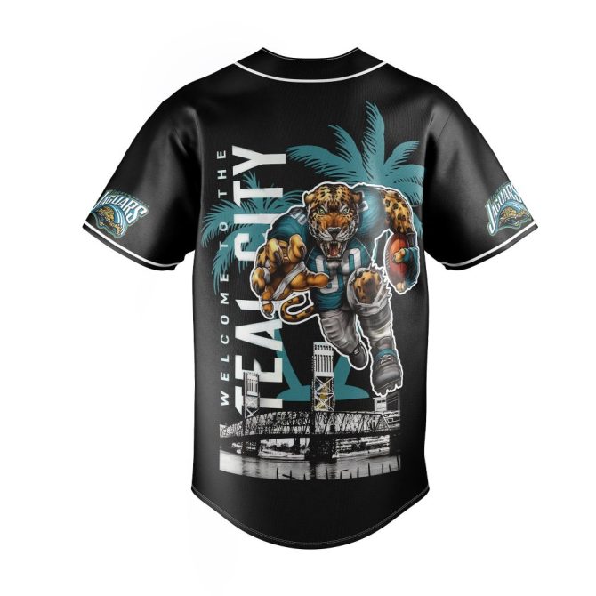 Jacksonville Jaguars Team Spirit Baseball Jersey – Bold Design, Perfect For Fans! - Image 3