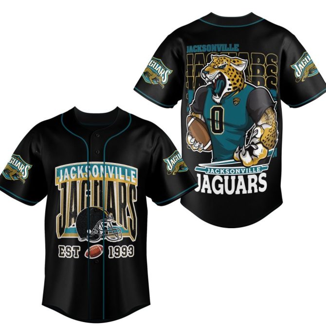 Jacksonville Jaguars Baseball Jersey - Bold Fan Apparel With Unique Graphics
