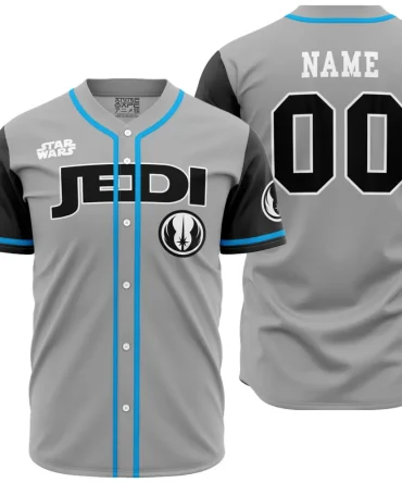 Custom Star Wars Jedi Baseball Jersey - Personalize Your Name & Number