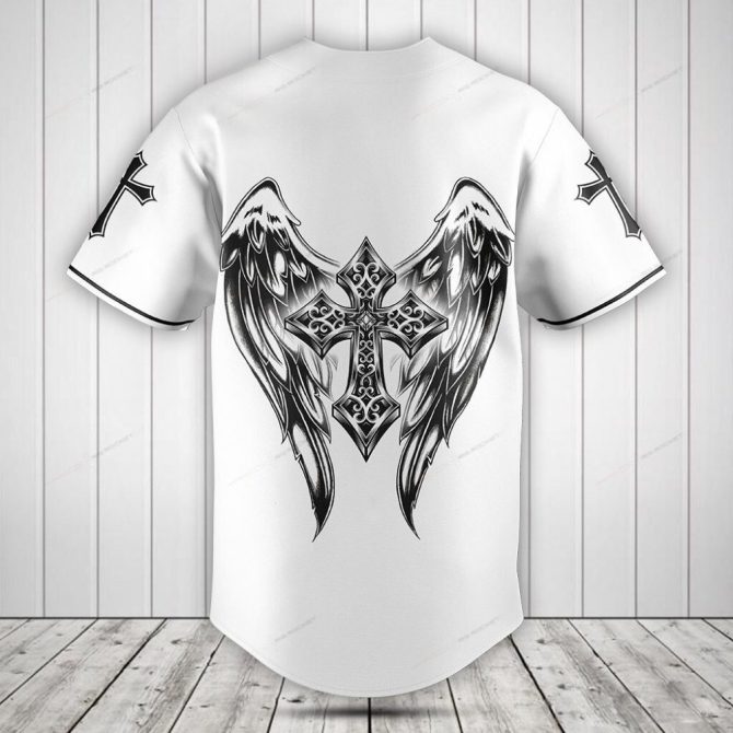 Expressive Jesus Baseball Jersey - Faithful Art Design, Comfortable Fit - Image 2