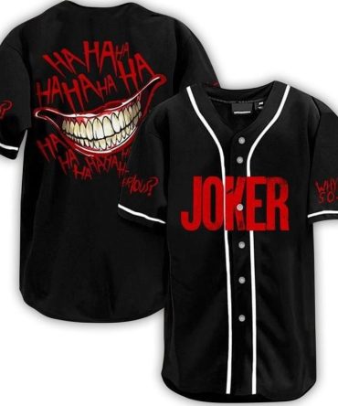 Joker Baseball Jersey - Why So Serious? - Premium Graphic Tee For Fans