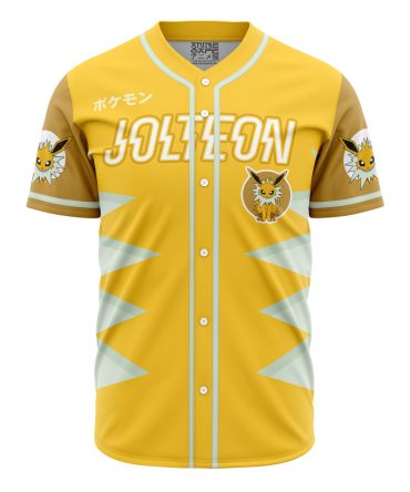 Jolteon Pokémon Baseball Jersey - Vibrant Yellow, Unisex, Limited Edition Collectible Apparel