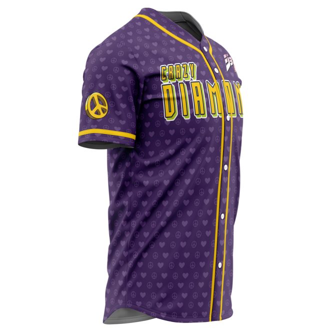 Custom Purple Crazy Diamond Baseball Jersey - Anime Fans' Must-Have Gift! - Image 4