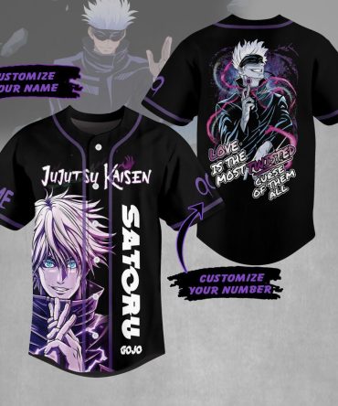 Custom Jujutsu Kaisen Anime Jersey - Personalized Name & Number - Gojo Design