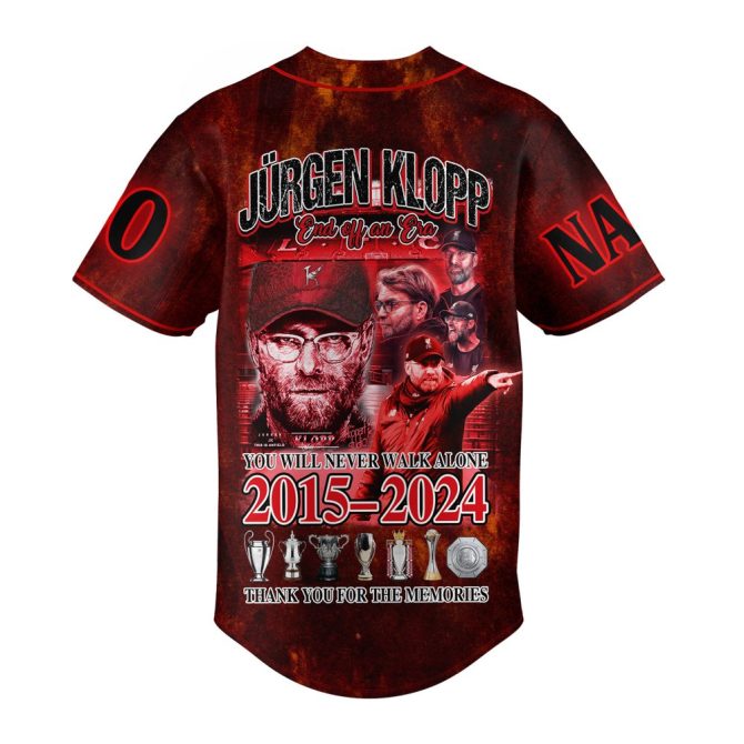 Custom Jurgen Klopp Commemorative Jersey 2015-2024 – Personalize With Name & Number - Image 2