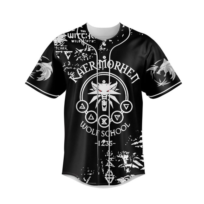 Custom Witcher Jersey - Add Your Name & Number - Kaer Morhen Wolf School Design - Image 2