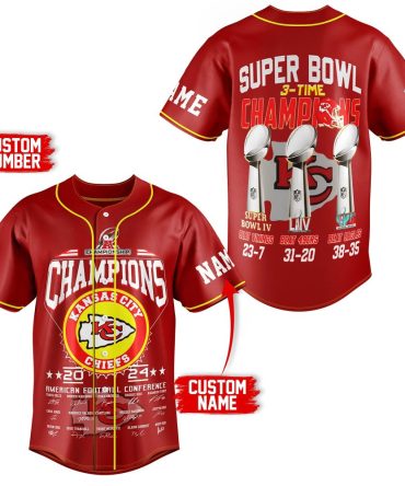 Custom Kc Champions Jersey - Super Bowl Wins Edition - Add Your Name & Number!