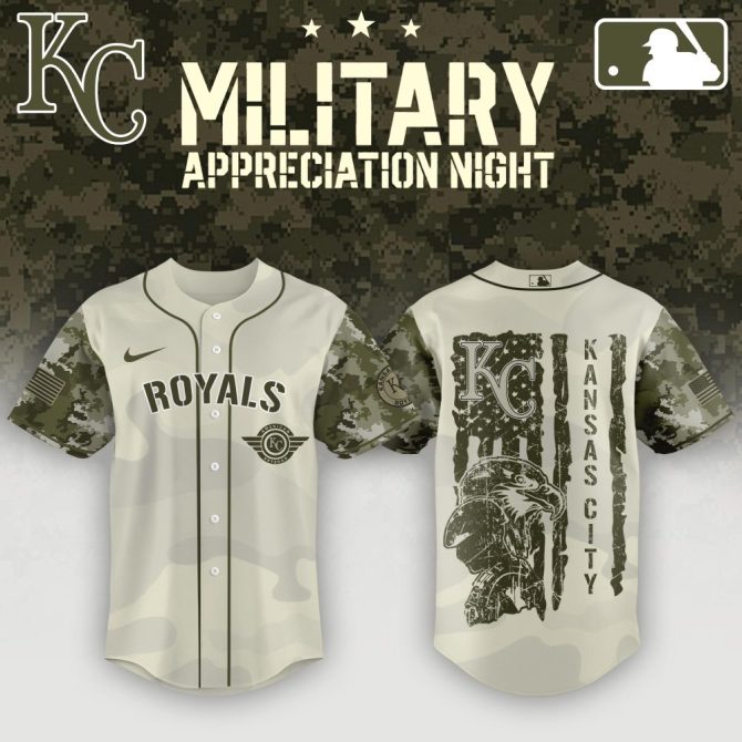 Kc Royals Military Appreciation Jersey - Limited Edition Camo Baseball Shirt