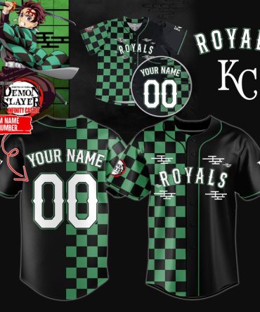 Custom Demon Slayer Baseball Jersey - Personalize Your Name & Number - Perfect Gift!
