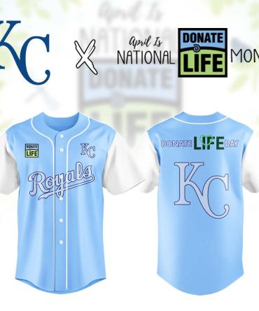 Kansas City Royals Mlb X Donate Life Month Personalized Baseball Jersey For Fan