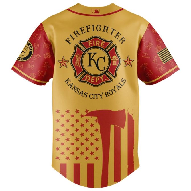 Exclusive Kc Royals Firefighter Appreciation Night Jersey – Honor Heroes In Style! - Image 3