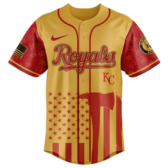 Exclusive Kc Royals Firefighter Appreciation Night Jersey – Honor Heroes In Style! - Image 2