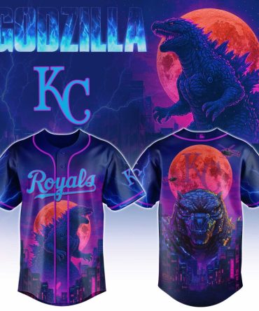 Limited Edition Godzilla X Kc Royals Baseball Jersey – Bold Design & Perfect Fit!