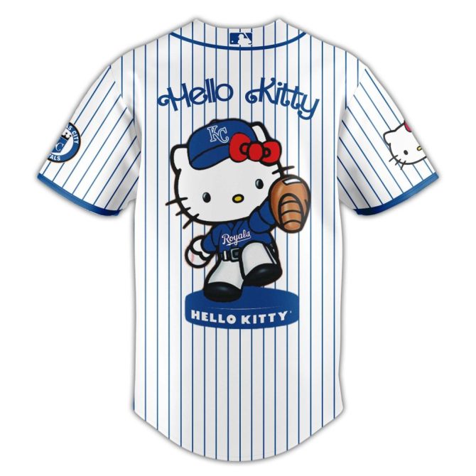 Hello Kitty X Kc Royals Baseball Jersey & Cap Set – Limited Edition Fan Gear - Image 2