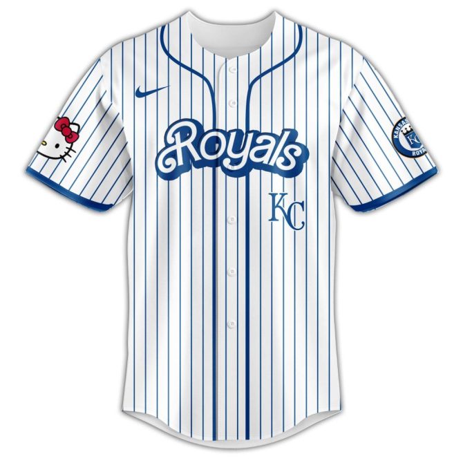 Hello Kitty X Kc Royals Baseball Jersey & Cap Set – Limited Edition Fan Gear - Image 3