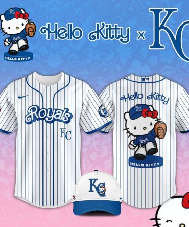 Hello Kitty X Kc Royals Baseball Jersey & Cap Set – Limited Edition Fan Gear
