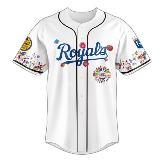 Celebrate With Royals Hispanic Heritage Month Baseball Jersey - Limited Edition Design - Image 2