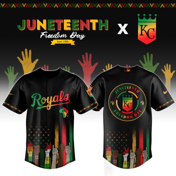 Celebrate Juneteenth In Style With Limited Edition Royals Kc Baseball Jersey - Bold & Vibrant Design!