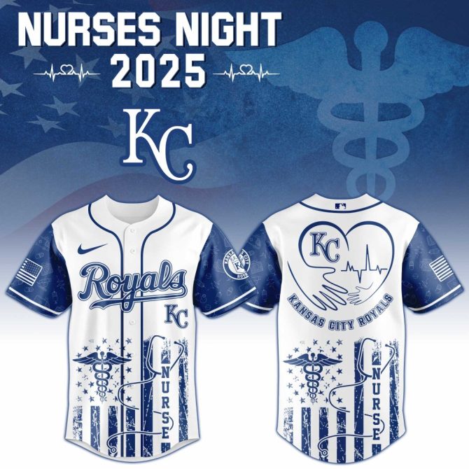 Limited Edition 2025 Kc Royals Nurses Night Jersey - Celebrate Healthcare Heroes!