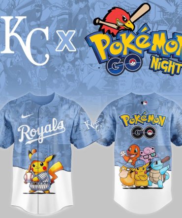 Exclusive Kc Royals X Pokémon Go Night Jersey – Limited Edition Fan Gear!