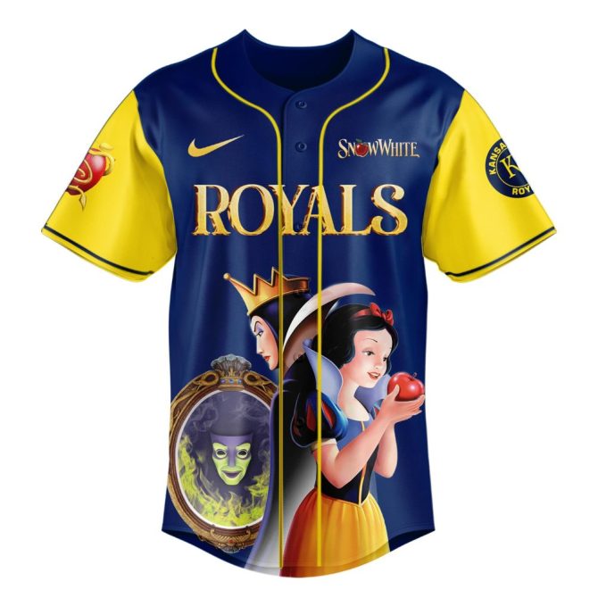 Exclusive Snow White X Mlb Royals Jersey - Limited Edition Disney Magic Gear - Image 2