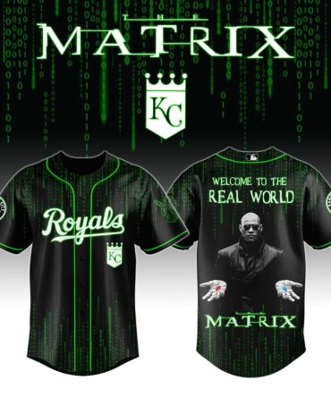 Matrix-Inspired Kc Royals Jersey - Unique Digital Design, Welcome To The Real World Theme!
