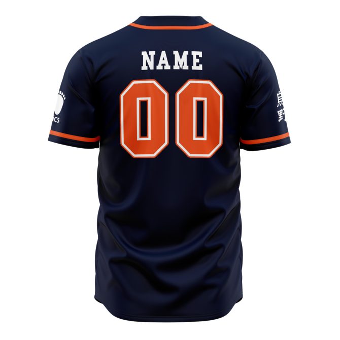Custom Karasuno Baseball Jersey – Anime-Inspired, Personalized Name & Number, Premium Quality Shirt - Image 3