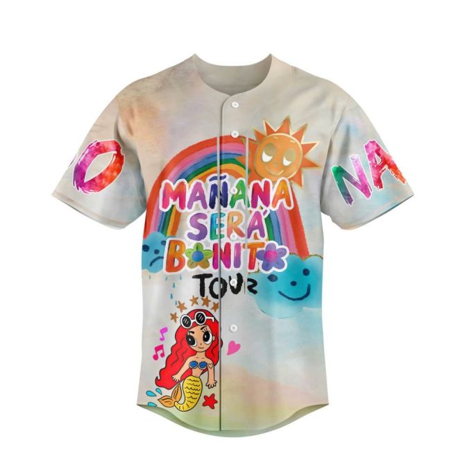 Custom Name & Number Baseball Jersey - Colorful Design For Fans - Perfect Gift For Music Lovers - Image 2