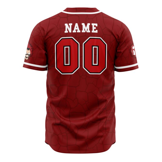 Custom Anime-Themed Red Baseball Jersey - Personalized Name & Number - Perfect For Fans - Image 3