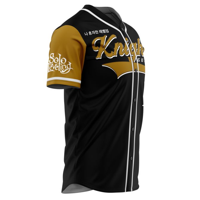 Knights Guild Baseball Jersey - Stylish Black & Gold Design For Anime Fans - Image 2