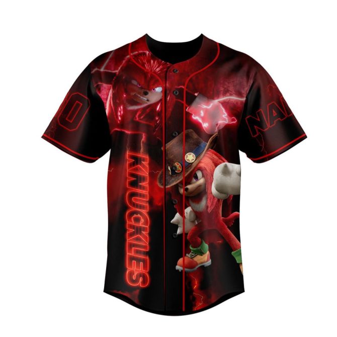 Customizable Knuckles Baseball Jersey – Bold Warrior Design For Fans - Image 2