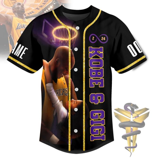 Custom Kobe & Gigi Tribute Jersey – Personalize Name & Number, Iconic Design - Image 2
