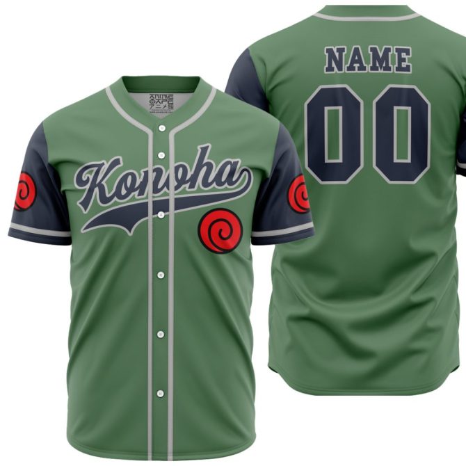 Customizable Ninja-Themed Baseball Jersey - Unique Anime Design, Perfect Gift!