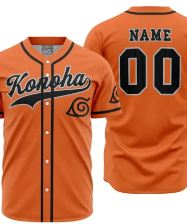 Custom Konoha Baseball Jersey – Personalized Anime Apparel For Fans