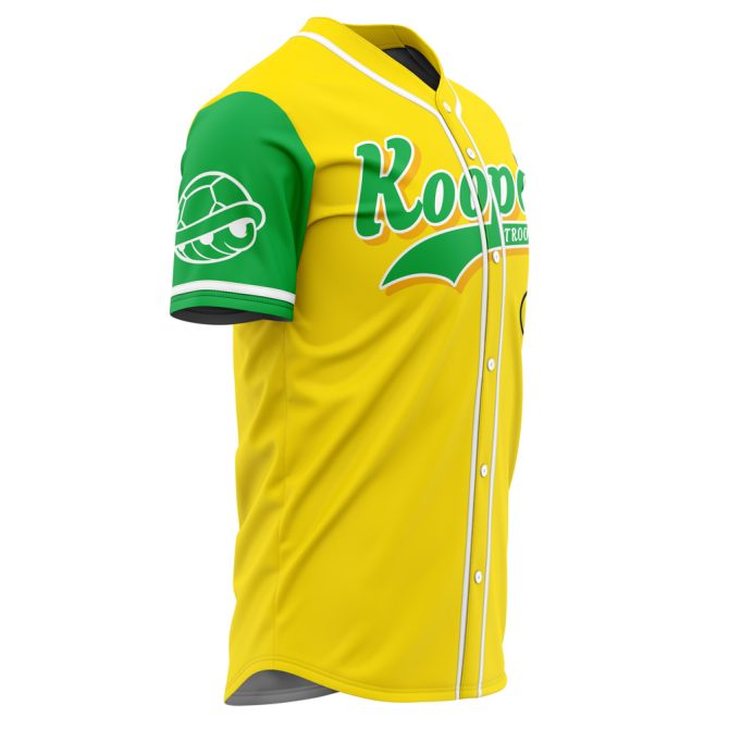 Koopa Troopas Baseball Jersey – Vibrant Yellow & Green Game Day Shirt - Image 2