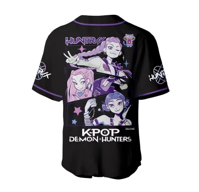 K-Pop Demon Hunters Baseball Jersey - Stylish Anime Fan Apparel , Limited Edition - Image 3