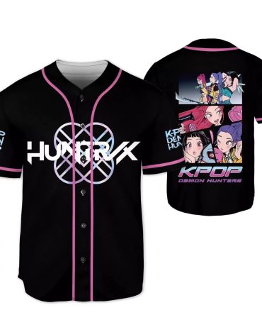 Kpop Demon Hunters Baseball Jersey – Anime Style Graphic Tee For Fans