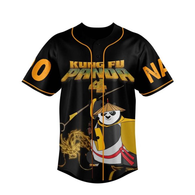 Custom Kung Fu Panda 4 Jersey - Personalized Name & Number - Unique Gift! - Image 2