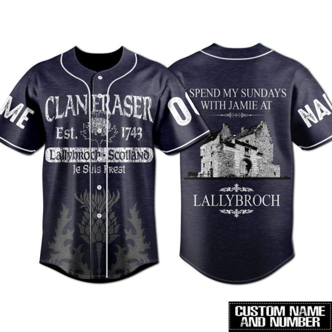 Custom Clan Fraser Baseball Jersey – Personalized Scottish Heritage Apparel