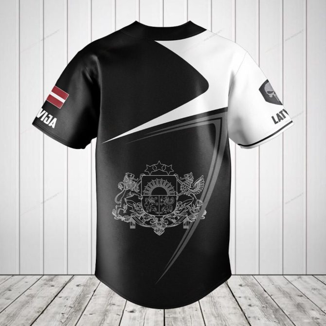 Custom Latvian Baseball Jersey – Personalized Name & Flag Design For Sports Fans - Image 2