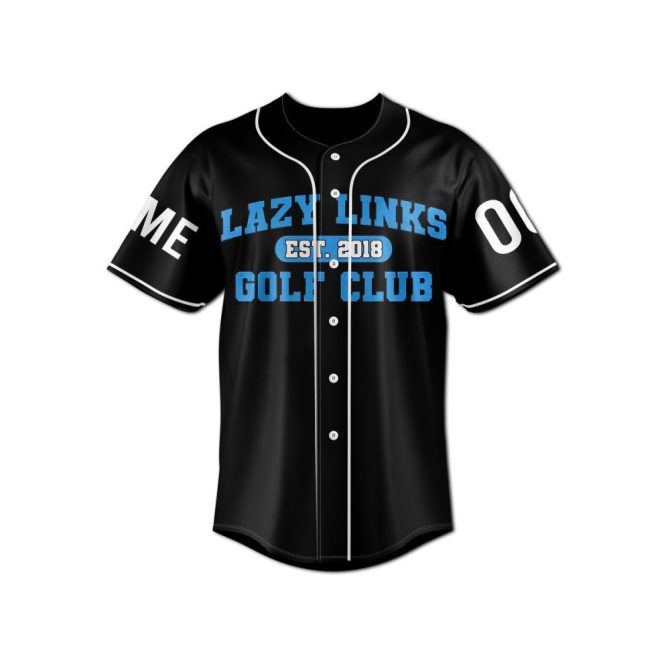 Custom Lazy Links Golf Club Jersey - Personalized Name & Number - Perfect Gift For Gamers & Golfers - Image 2