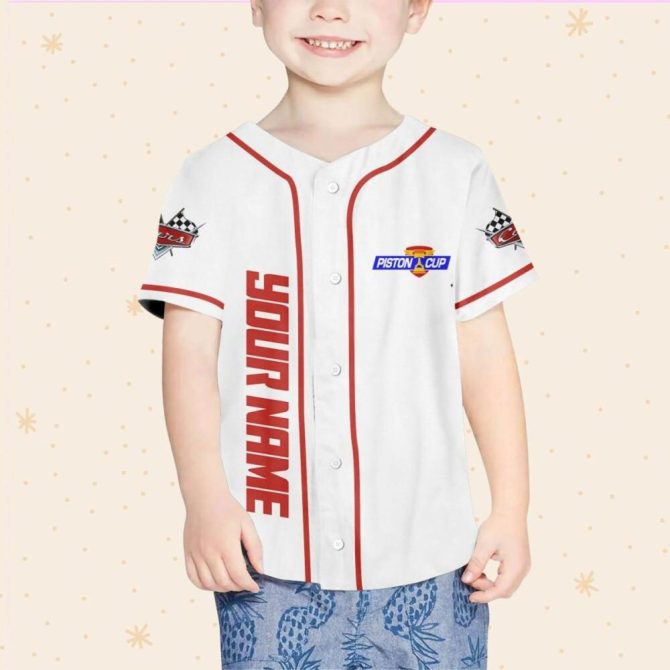 Custom Lightning Mcqueen Baseball Jersey - Kids/Youth/Adult Sizes - Personalize With Your Name - Image 5