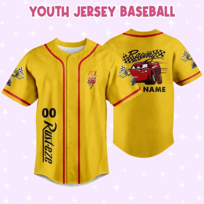 Custom Racing Baseball Jersey For Kids/Youth/Adults – Personalize With Name & Number! - Image 4