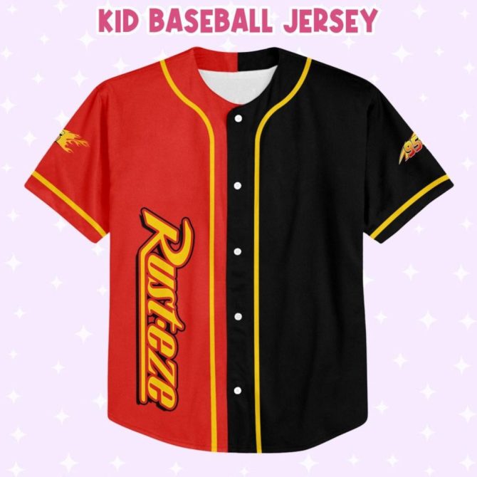 Custom Lightning Mcqueen Baseball Jersey – Kids/Youth/Adult Sizes – Add Your Text & Number! - Image 3