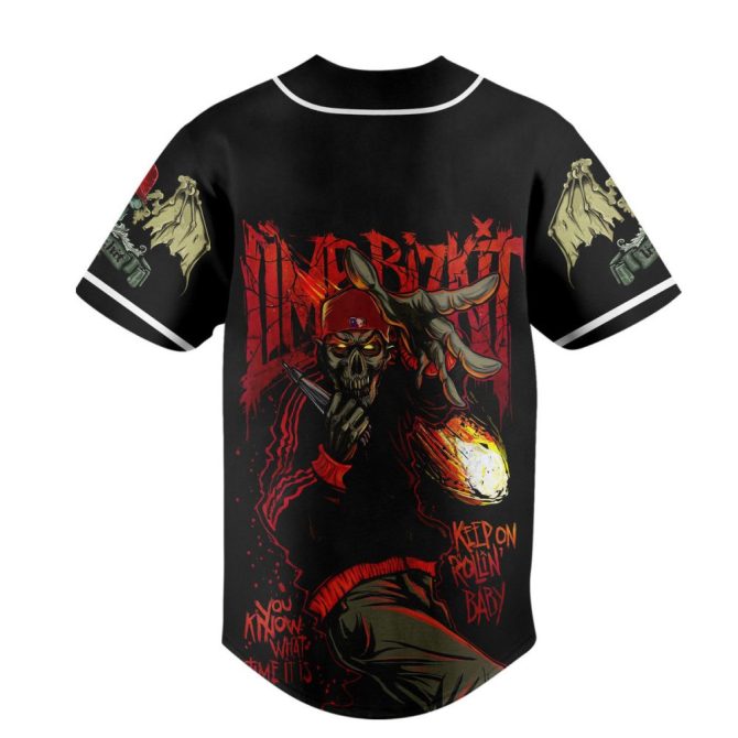 Vintage 1994 Skull Graphic Baseball Jersey - Customizable Unisex Shirt, Perfect For Rock Fans - Image 3