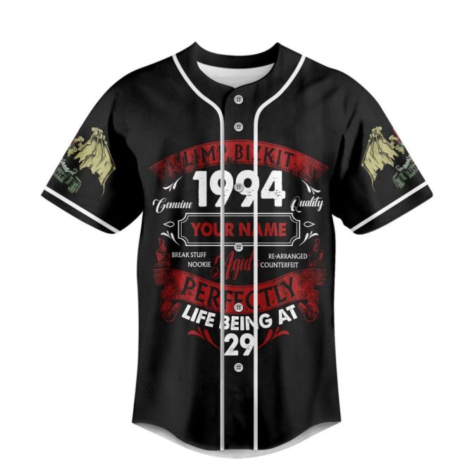 Vintage 1994 Skull Graphic Baseball Jersey - Customizable Unisex Shirt, Perfect For Rock Fans - Image 2