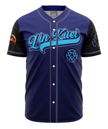 Lin Kuei Blue Baseball Jersey - Stylish & Comfortable Sportswear For Fans